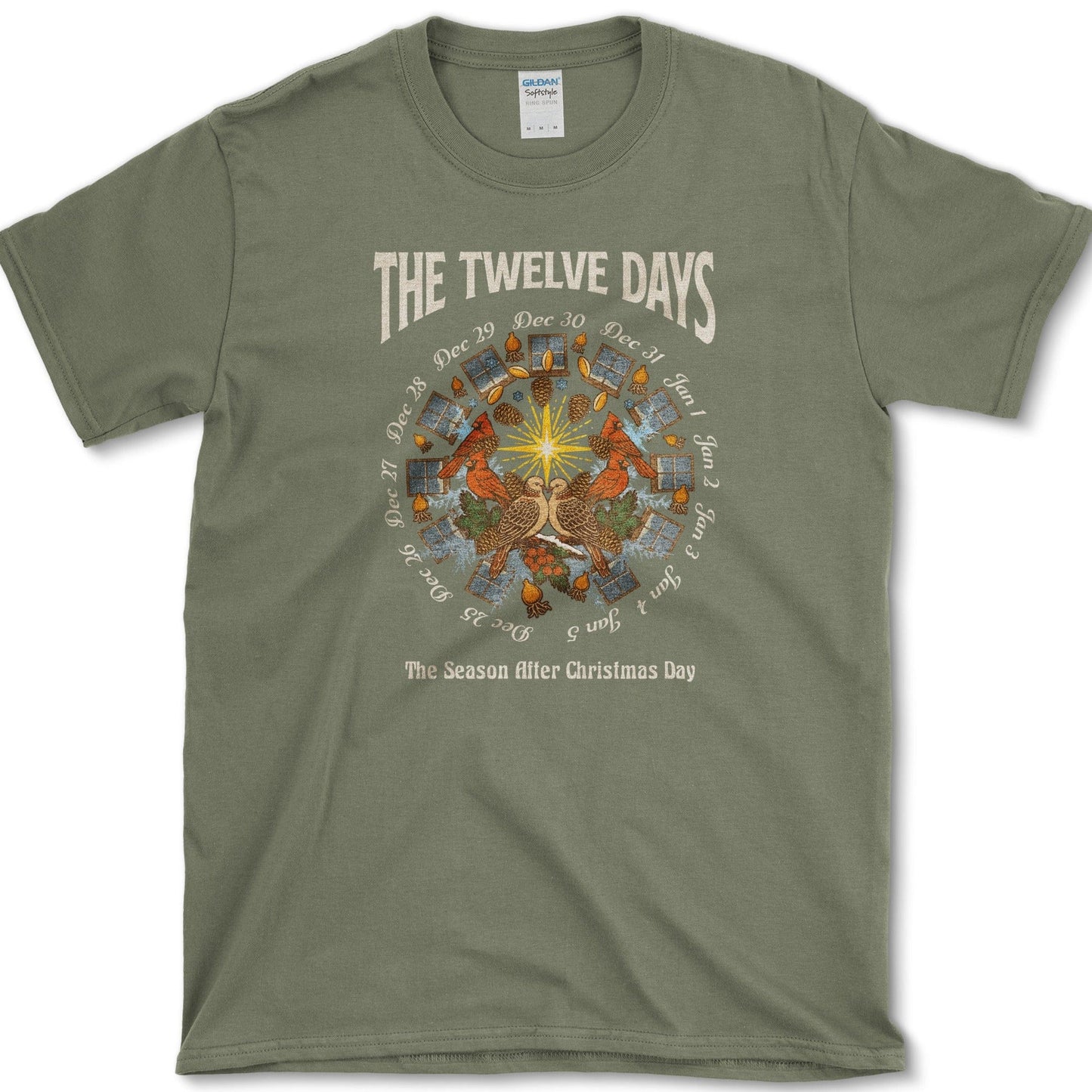 The 12 Days T-Shirt Military Green / S Physical Item