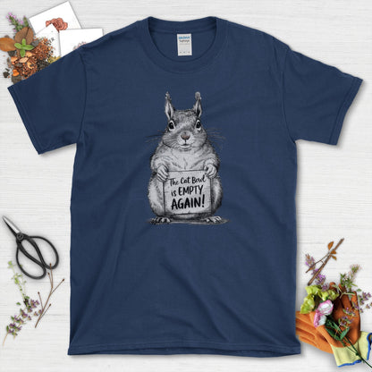 The Cat Bowl is Empty T-Shirt Navy / S T-Shirt