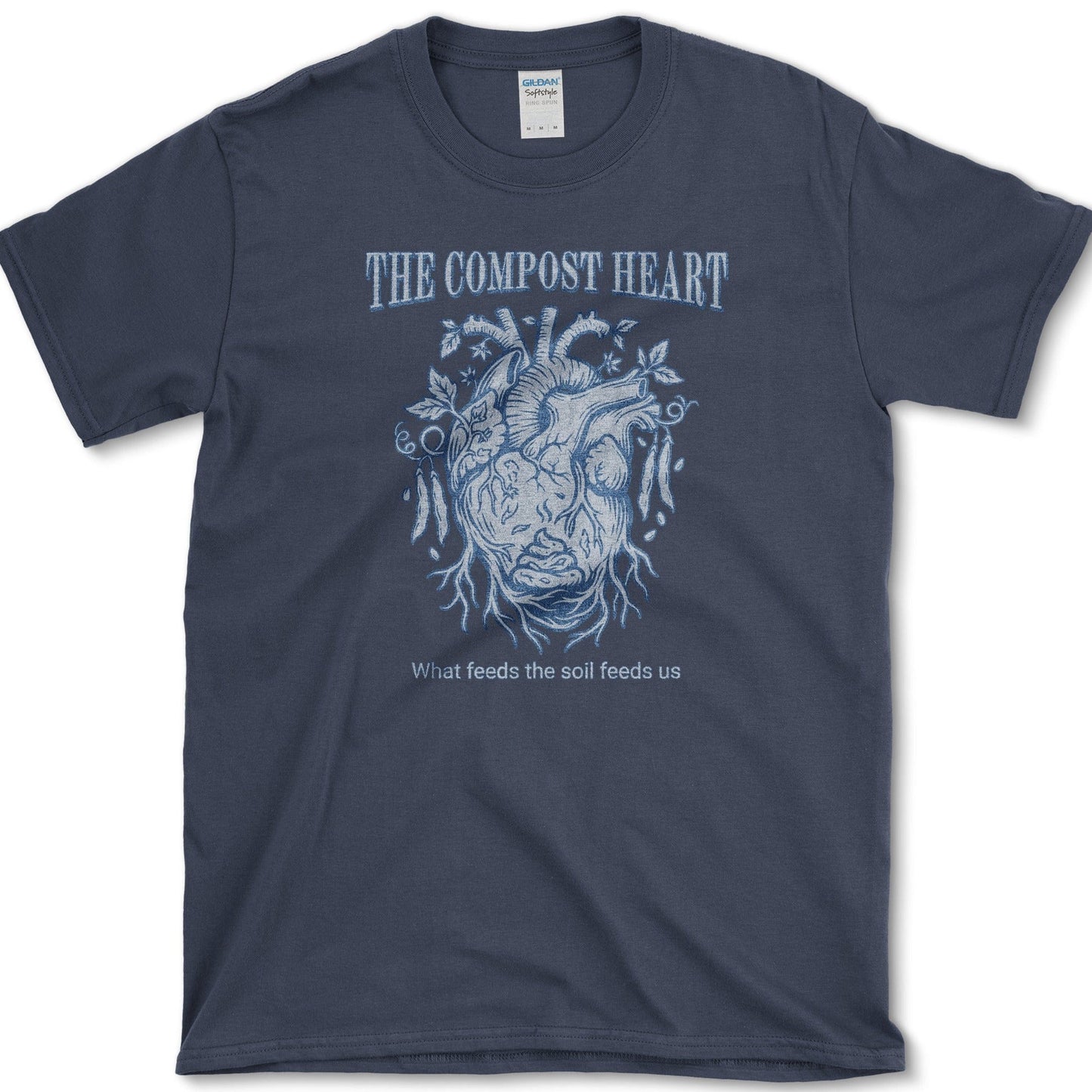 The Compost Heart T-Shirt Essential Tees / S / Navy Physical Item
