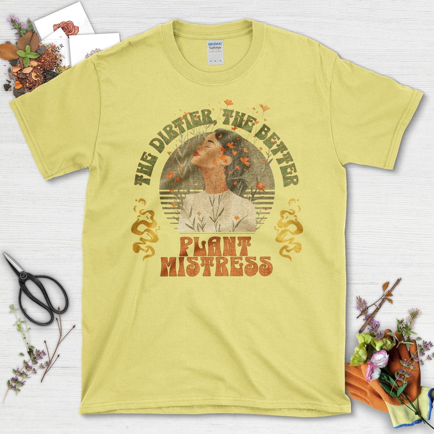 The Dirtier The Better Plant Mistress T-Shirt Cornsilk / S T-Shirt