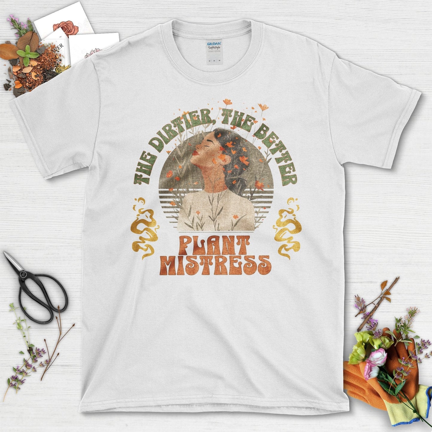 The Dirtier The Better Plant Mistress T-Shirt White / S T-Shirt