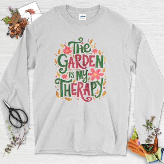 The Garden Is My Therapy Graphic Long Sleeve Ash / S Physical Item