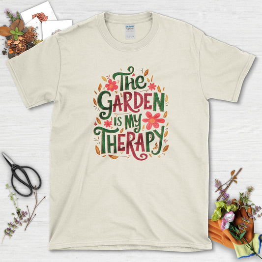 The Garden Is My Therapy Graphic T-Shirt Natural / S T-Shirt