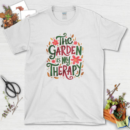 The Garden Is My Therapy Graphic T-Shirt White / S T-Shirt