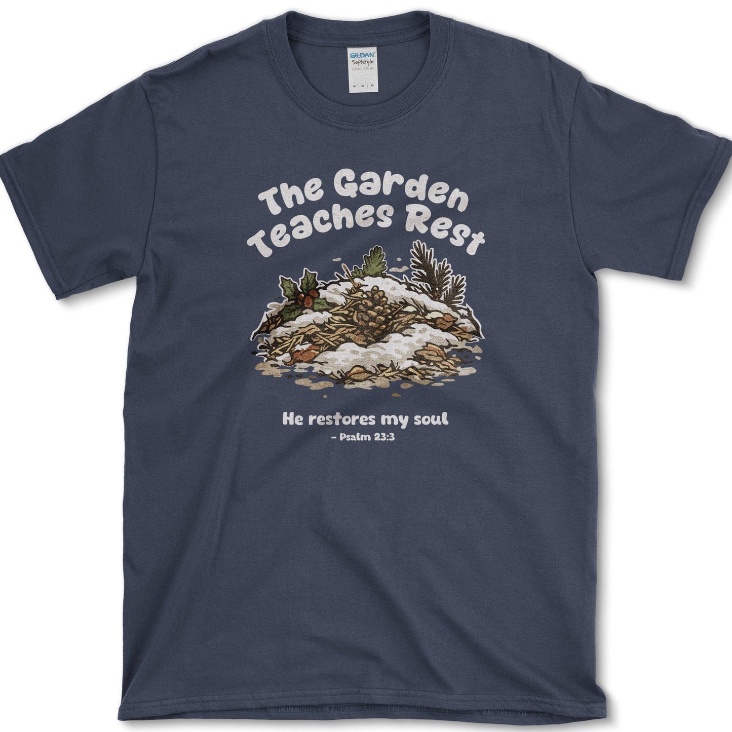 The Garden Teaches T-Shirt Essential Tees / S / Navy Physical Item