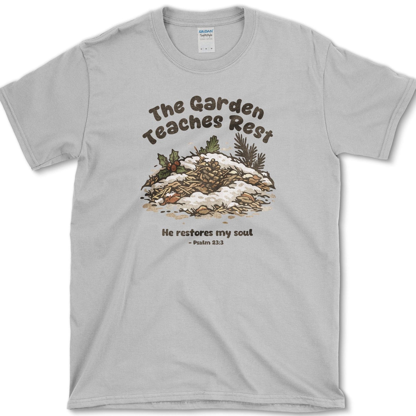 The Garden Teaches T-Shirt Essential Tees / S / Sport Grey Physical Item
