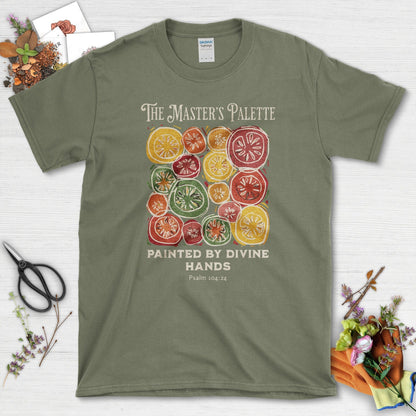 The Master's Palette T-Shirt Essential Tees / S / Military Green Physical Item