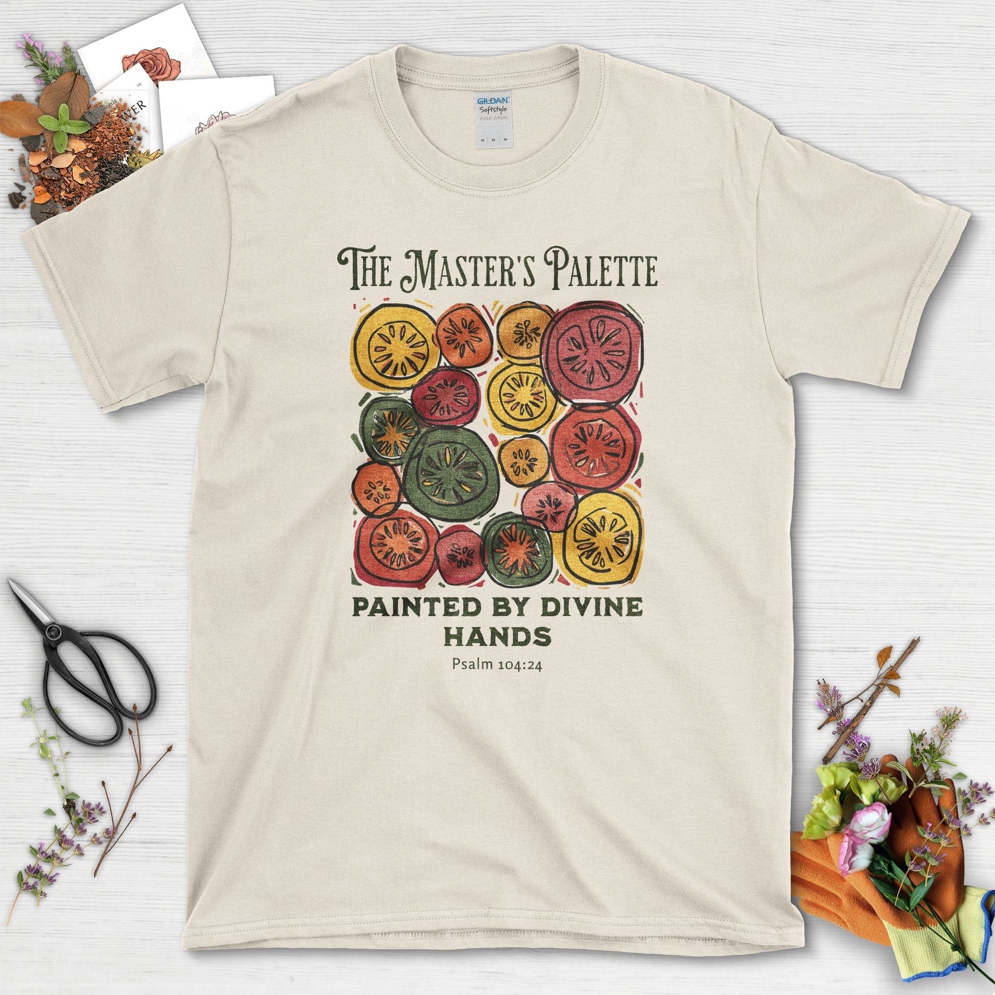 The Master's Palette T-Shirt Essential Tees / S / Natural Physical Item