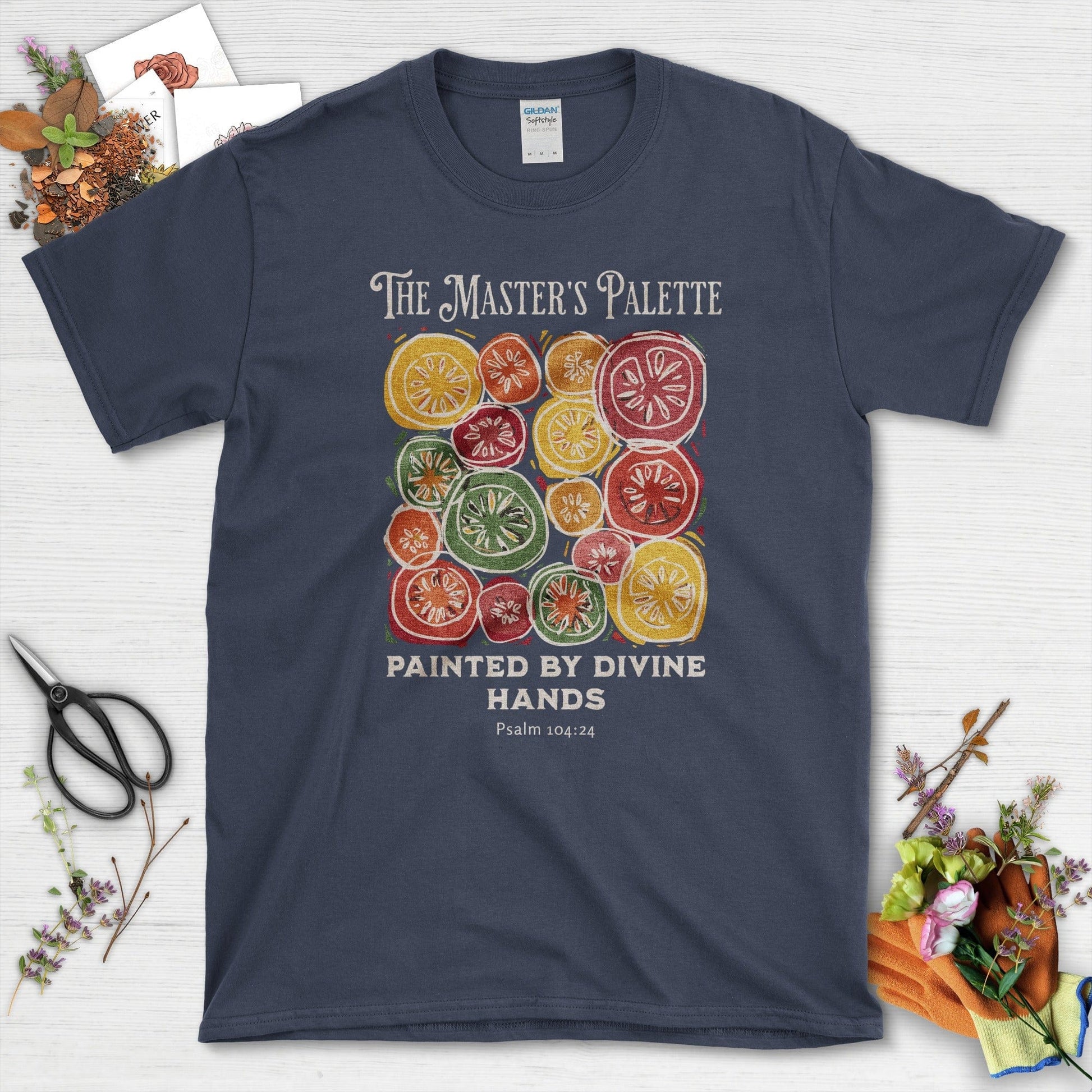 The Master's Palette T-Shirt Essential Tees / S / Navy Physical Item