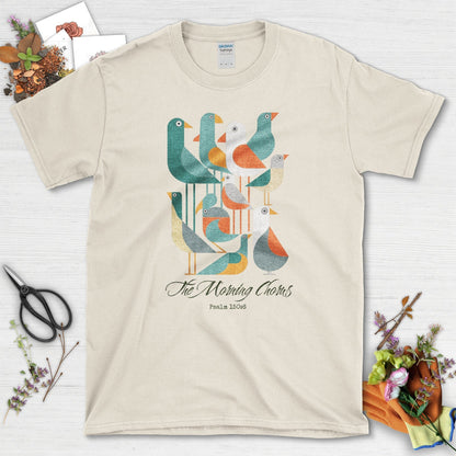 The Morning Chorus T-Shirt Essential Tees / S / Natural Physical Item