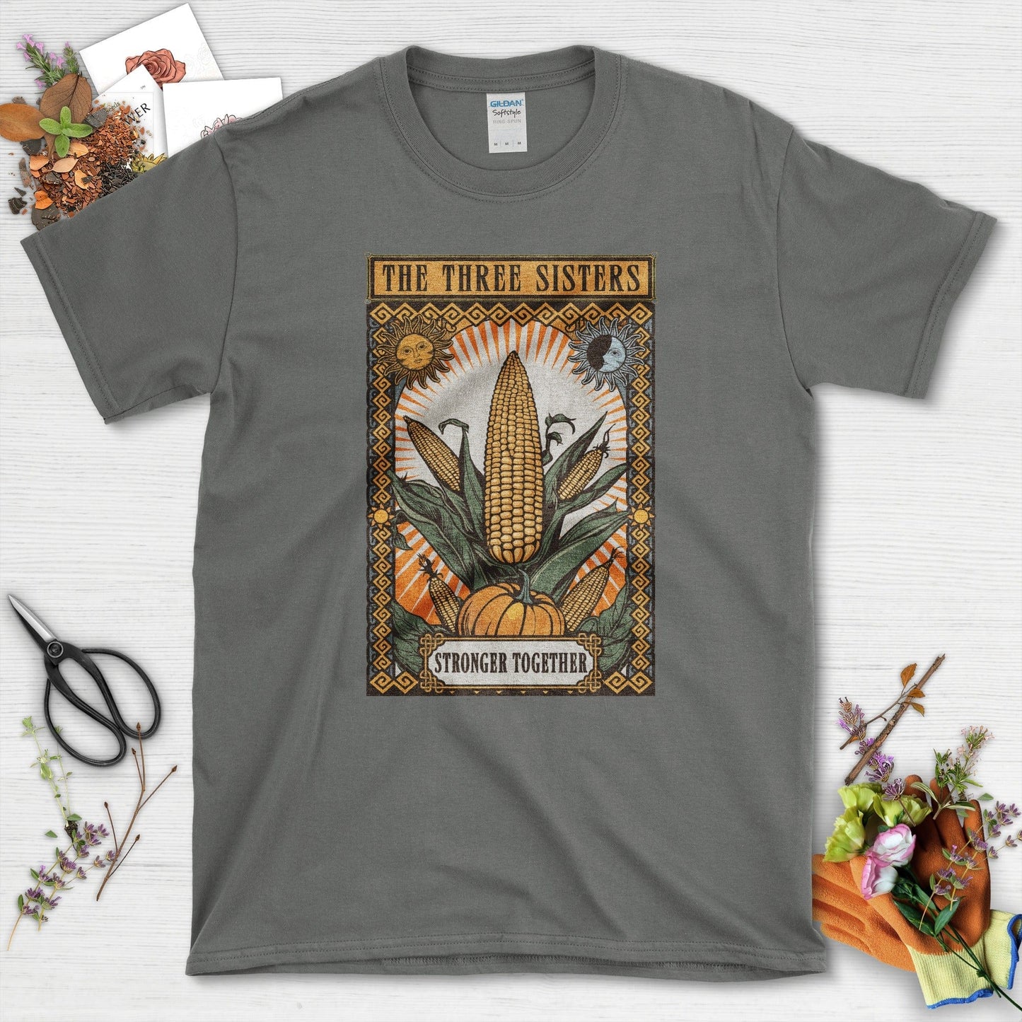 The Three Sisters T-Shirt T-Shirts / S / Charcoal Physical Item