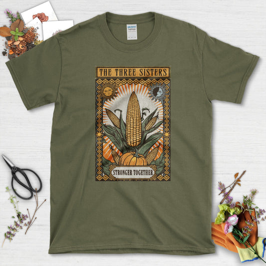 The Three Sisters T-Shirt T-Shirts / S / Military Green Physical Item