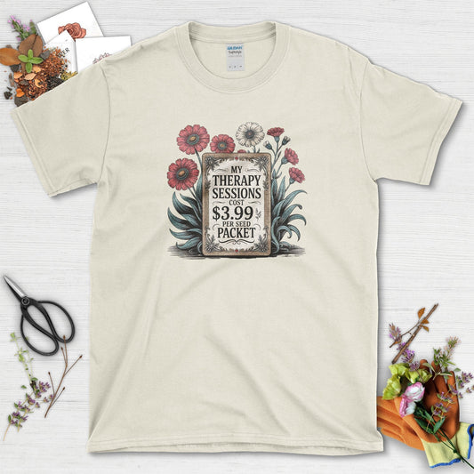 Therapy Sessions Seed Packet T-Shirt Natural / S T-Shirt