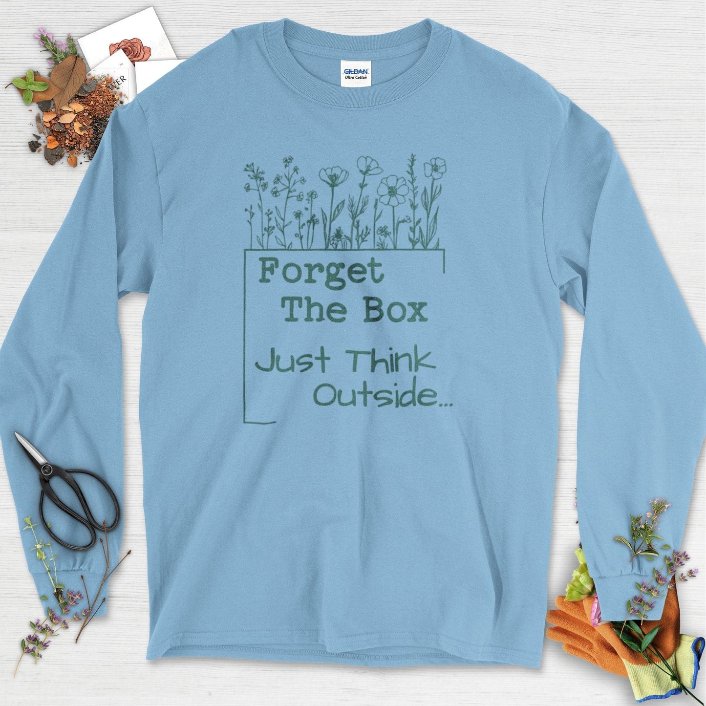 Think Outside the Box Long Sleeve Light Blue / S Physical Item