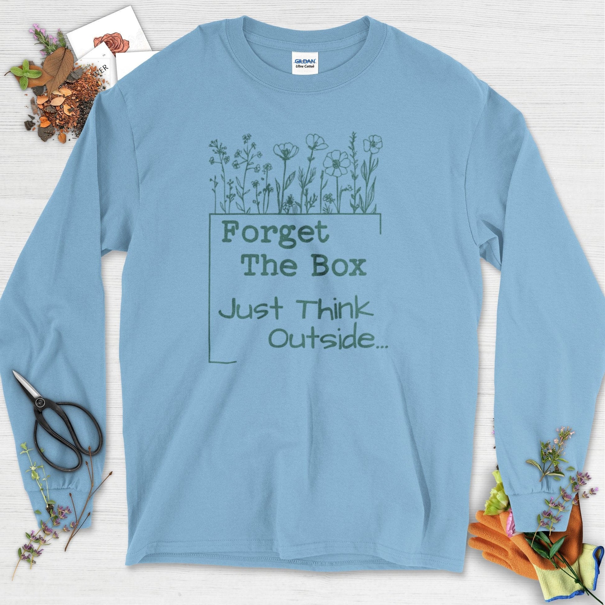 Think Outside the Box Long Sleeve Light Blue / S Physical Item