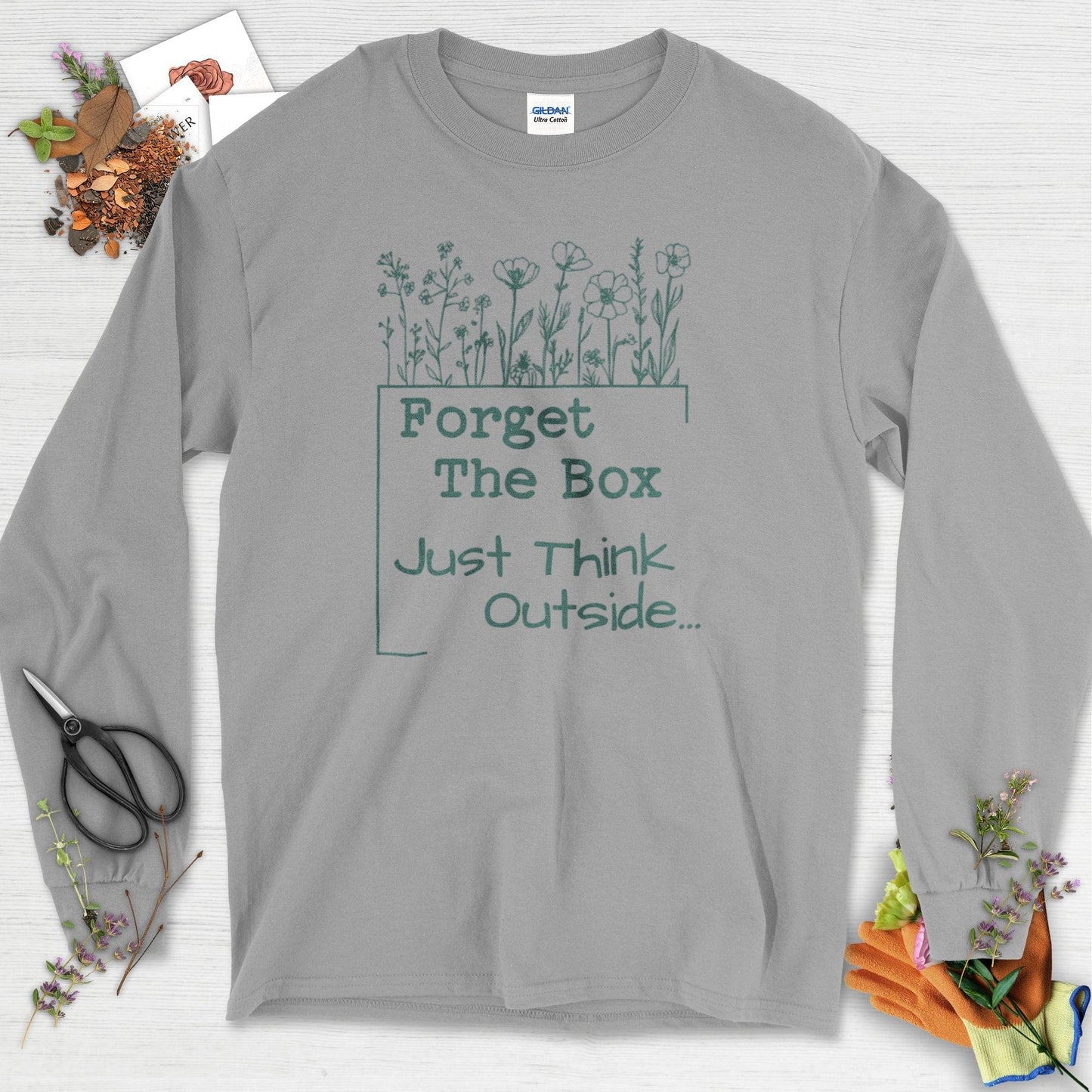 Think Outside the Box Long Sleeve Sport Grey / S Physical Item