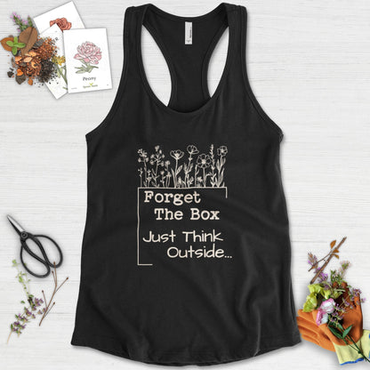 Think Outside the Box Racerback Racerback / XS / Black Physical Item