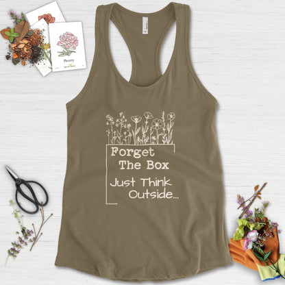 Think Outside the Box Racerback Racerback / XS / Military Green Physical Item