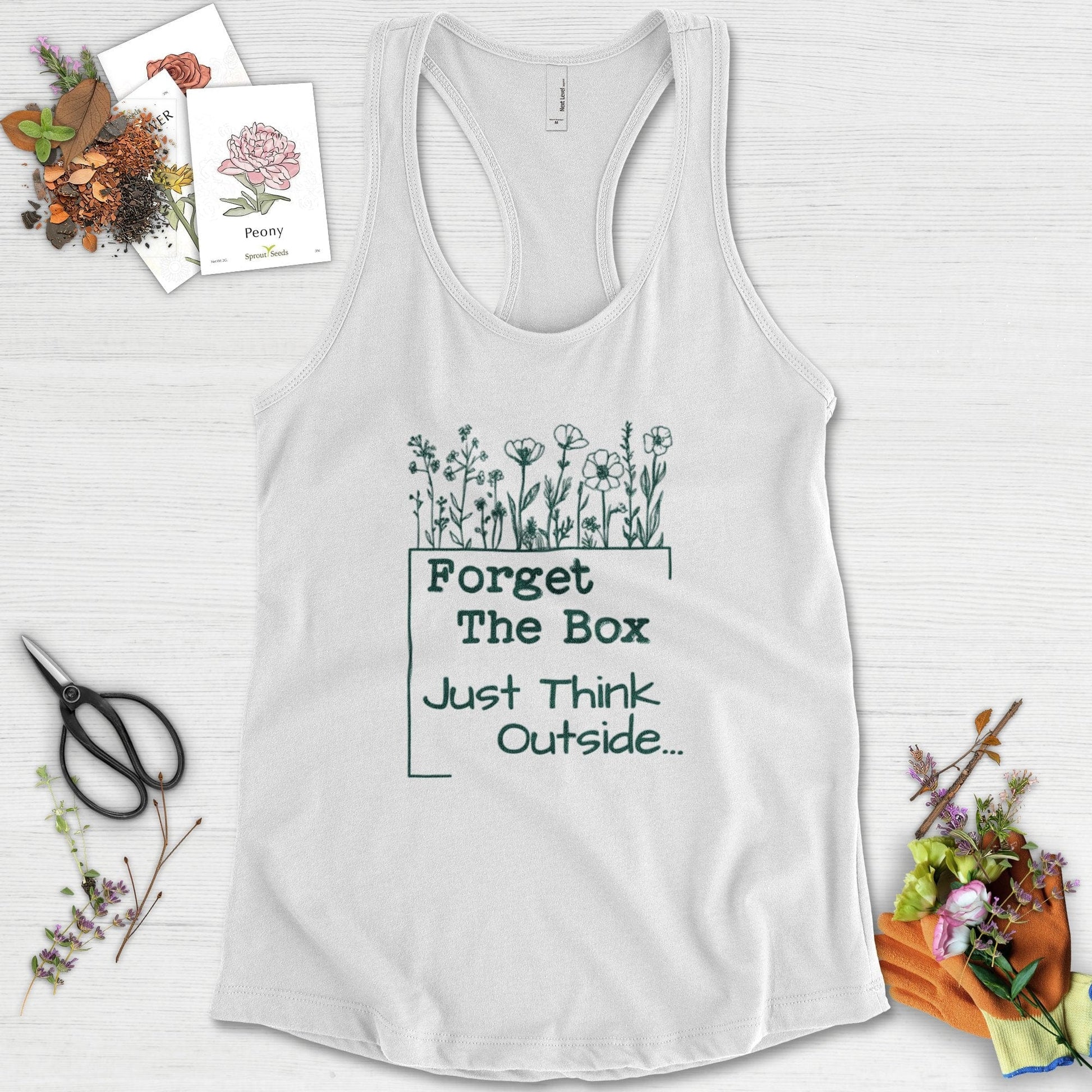 Think Outside the Box Racerback Racerback / XS / White Physical Item