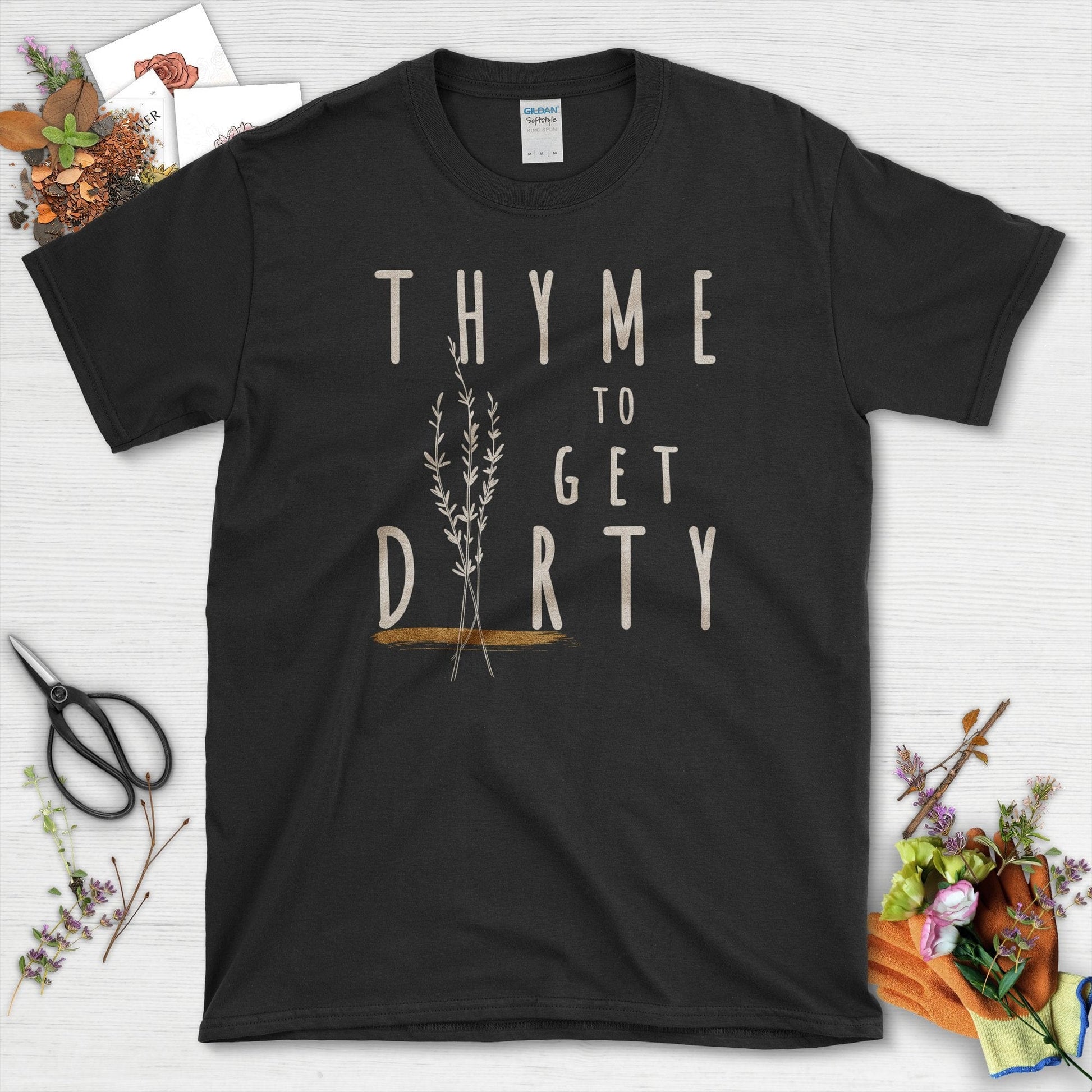 Thyme to Get Dirty T-Shirt Black / S T-Shirt