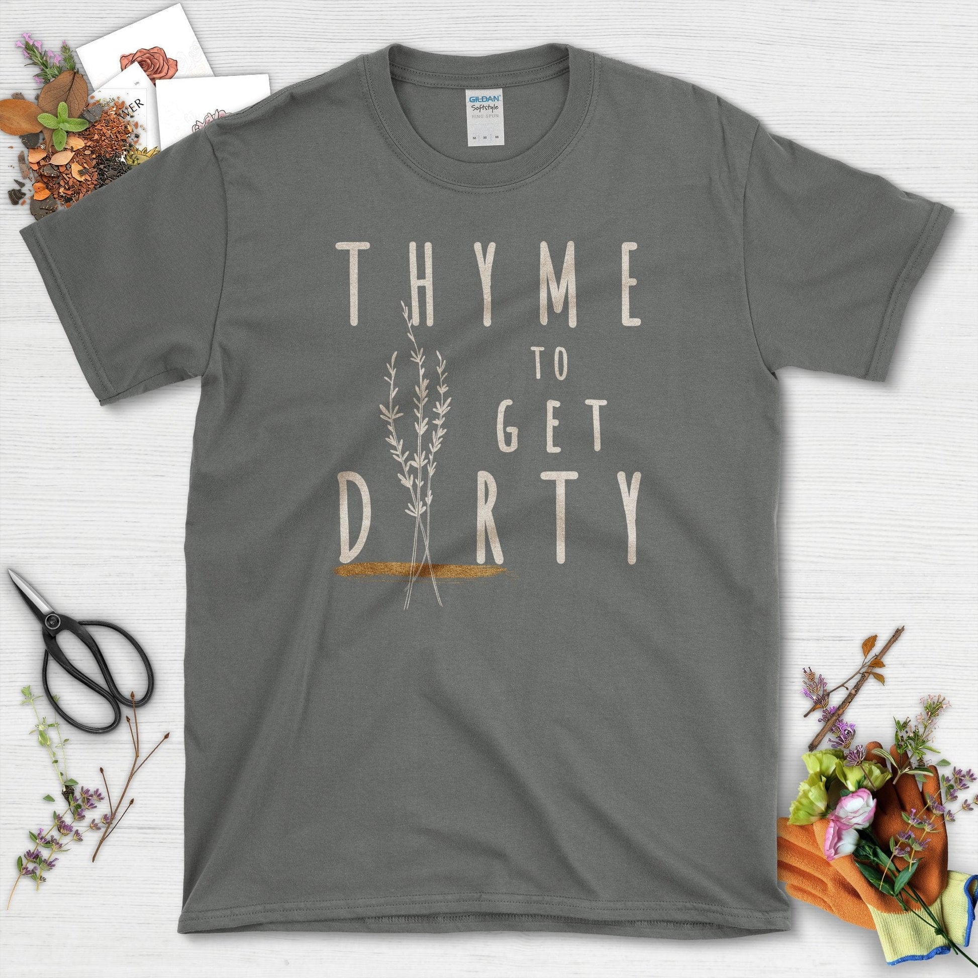 Thyme to Get Dirty T-Shirt Charcoal / S T-Shirt