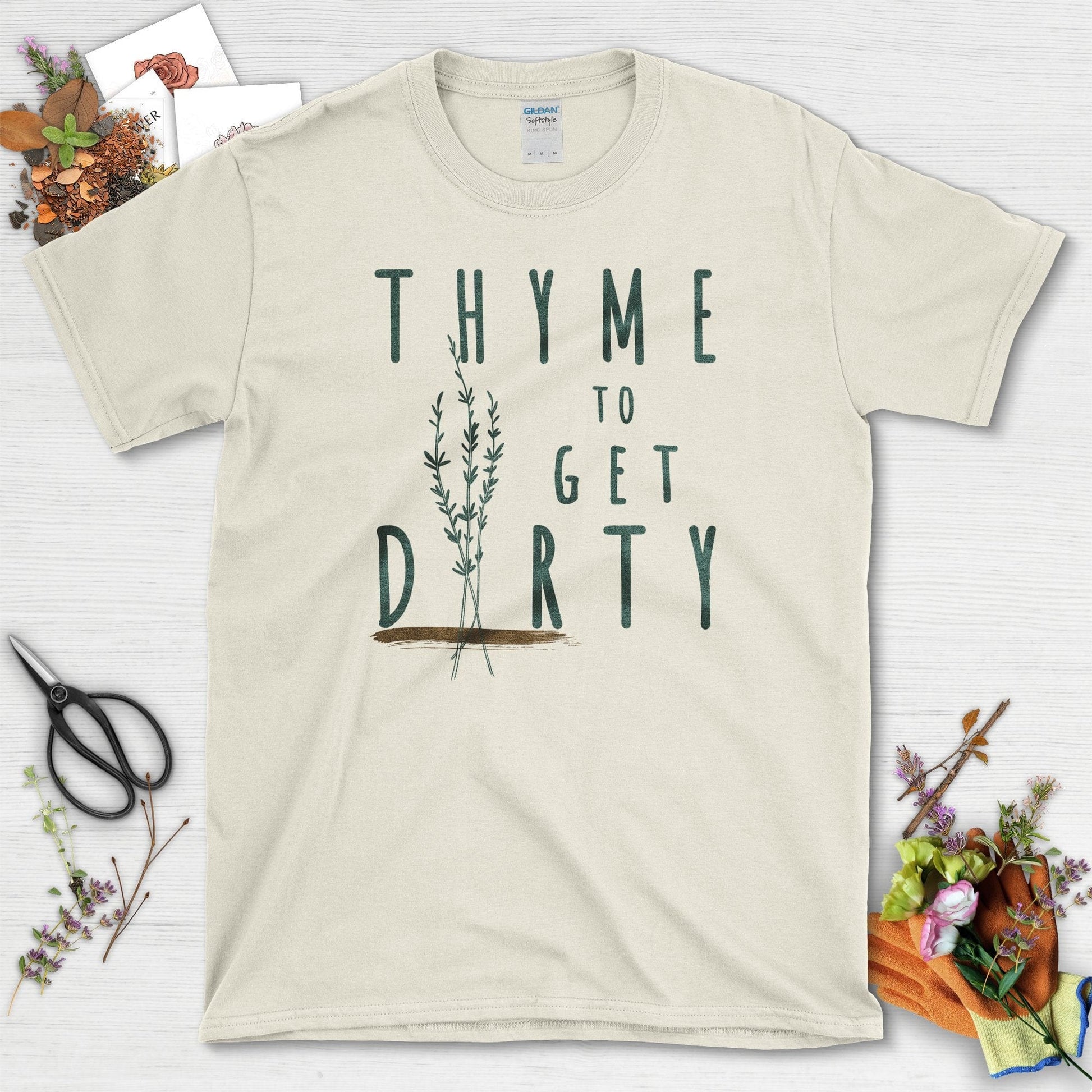 Thyme to Get Dirty T-Shirt Natural / S T-Shirt