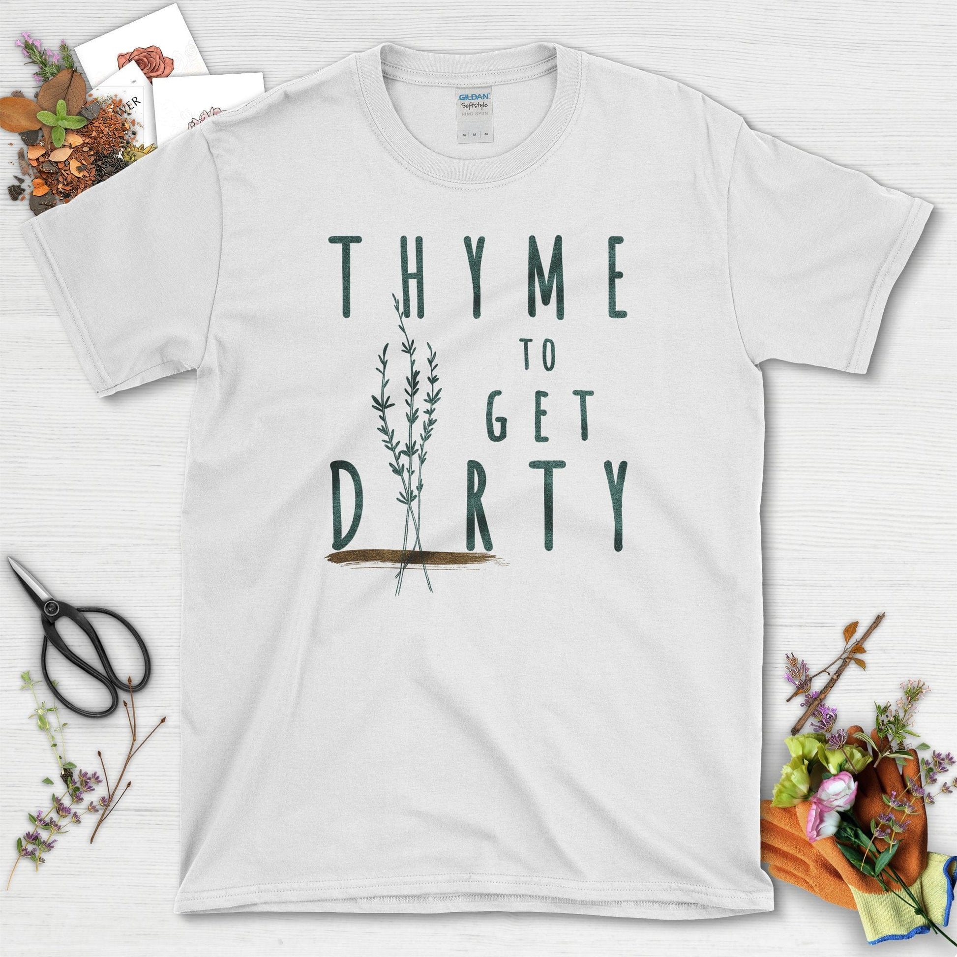 Thyme to Get Dirty T-Shirt White / S T-Shirt