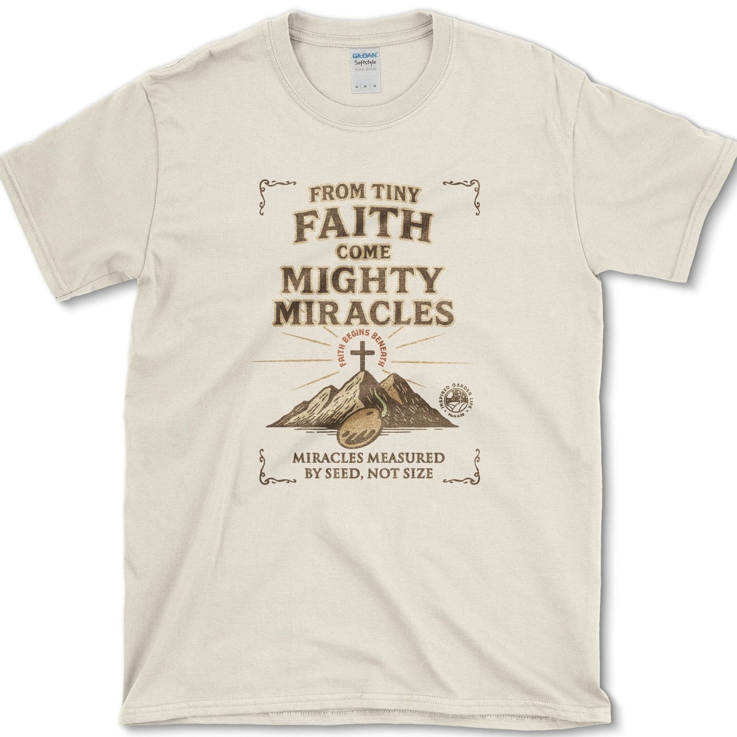 Tiny Faith Mighty Miracles T-Shirt Physical Item