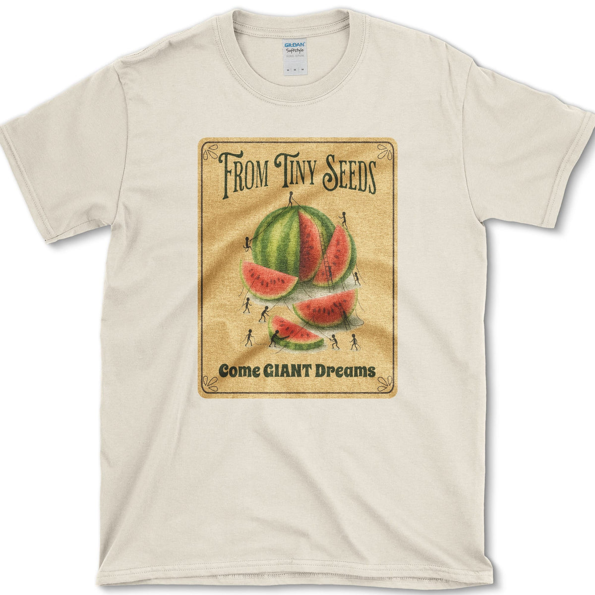 Tiny Seeds, Giant Dreams T-Shirt Natural / S Essential Tees