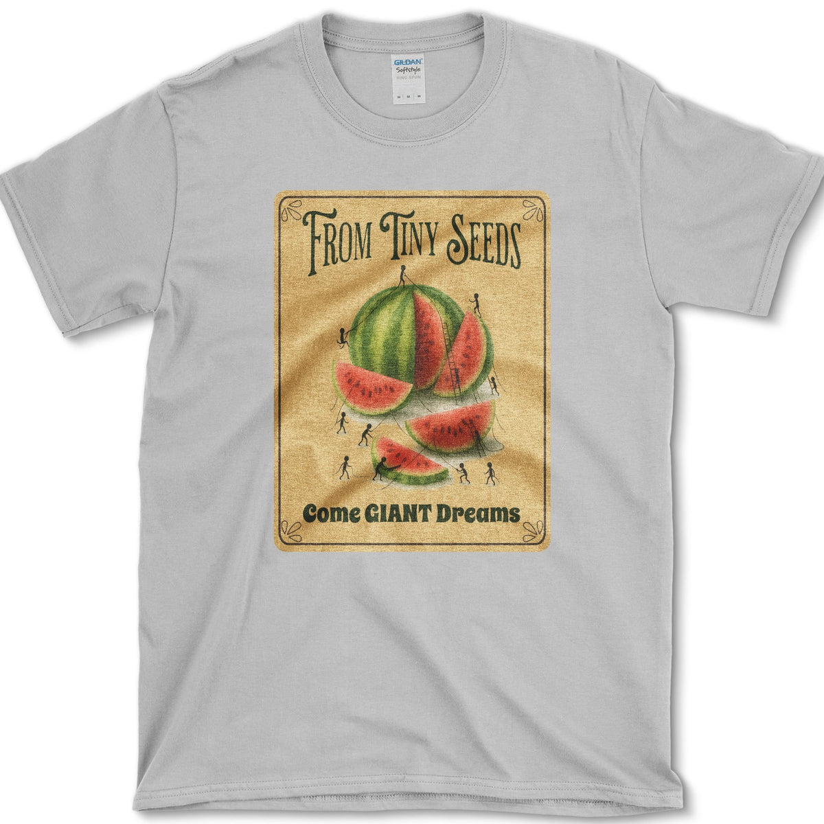 Tiny Seeds, Giant Dreams T-Shirt Sport Grey / S Essential Tees