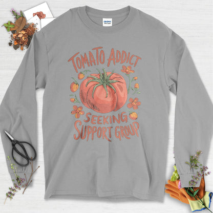 Tomato Addict Support Group Long Sleeve Sport Grey / S Physical Item