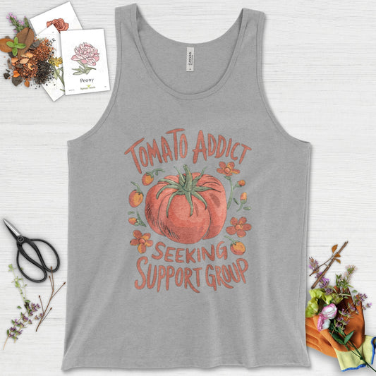 Tomato Addict Support Group Tank Top Athletic Heather / XS Physical Item