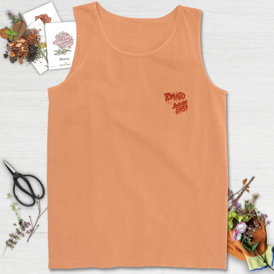 Tomato Awesome Sauce Logo Colorwashed Comfort Tank Top Melon / S Tank Top