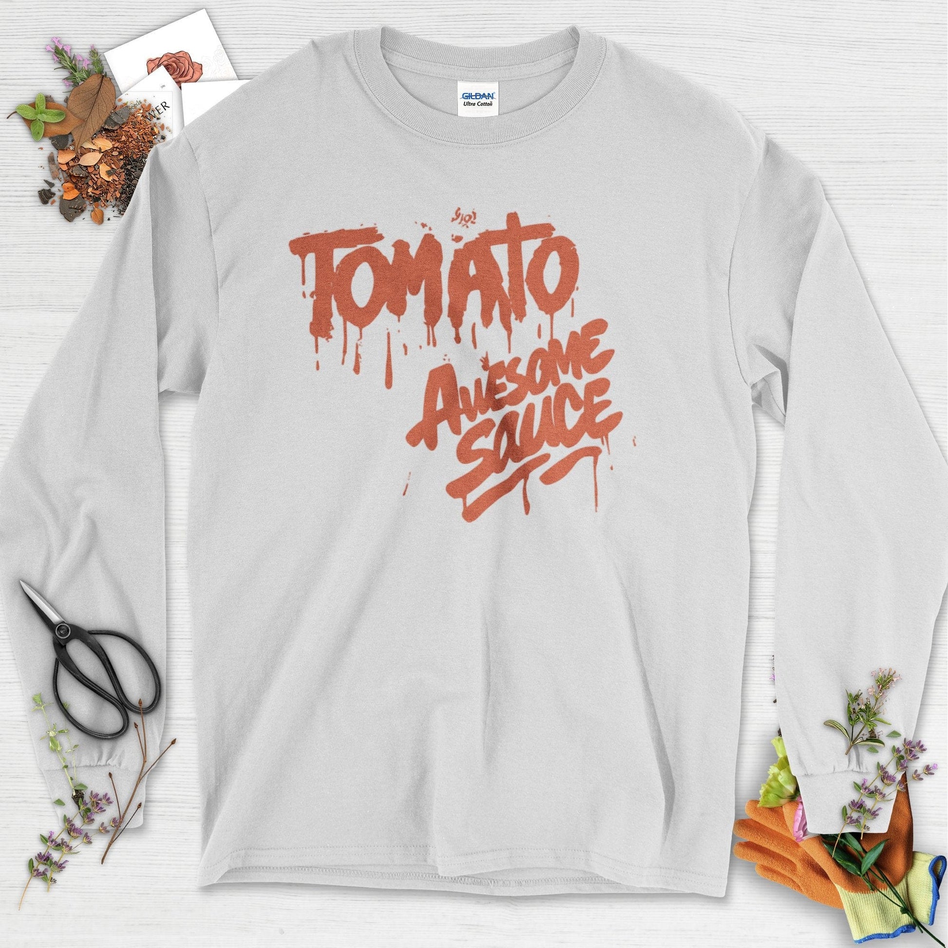 Tomato Awesome Sauce Long Sleeve Ash / S Physical Item