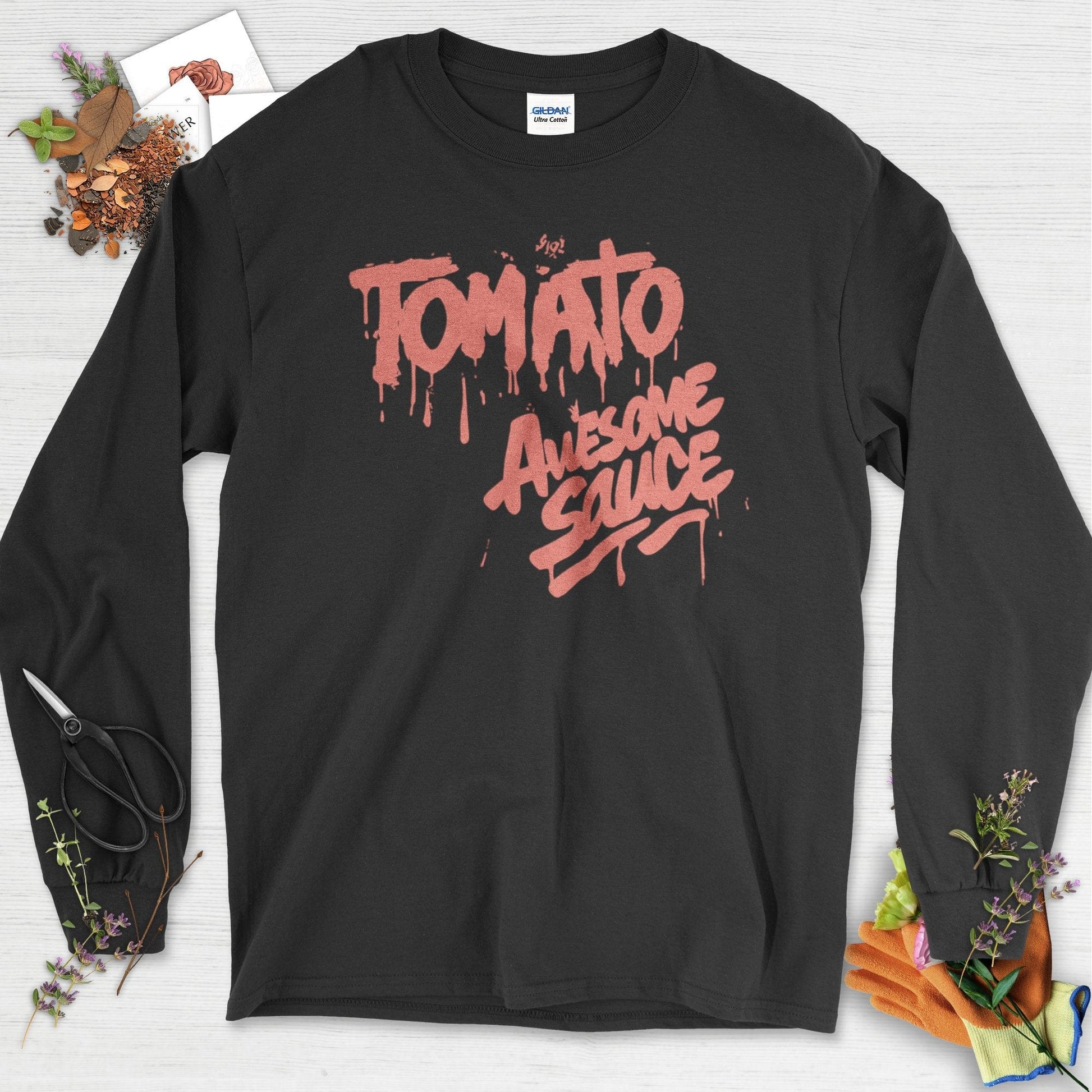 Tomato Awesome Sauce Long Sleeve Black / S Physical Item