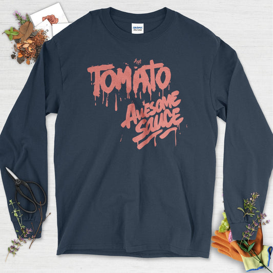 Tomato Awesome Sauce Long Sleeve Navy / S Physical Item