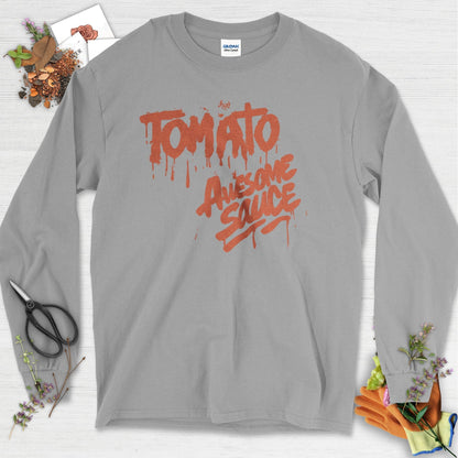 Tomato Awesome Sauce Long Sleeve Sport Grey / S Physical Item