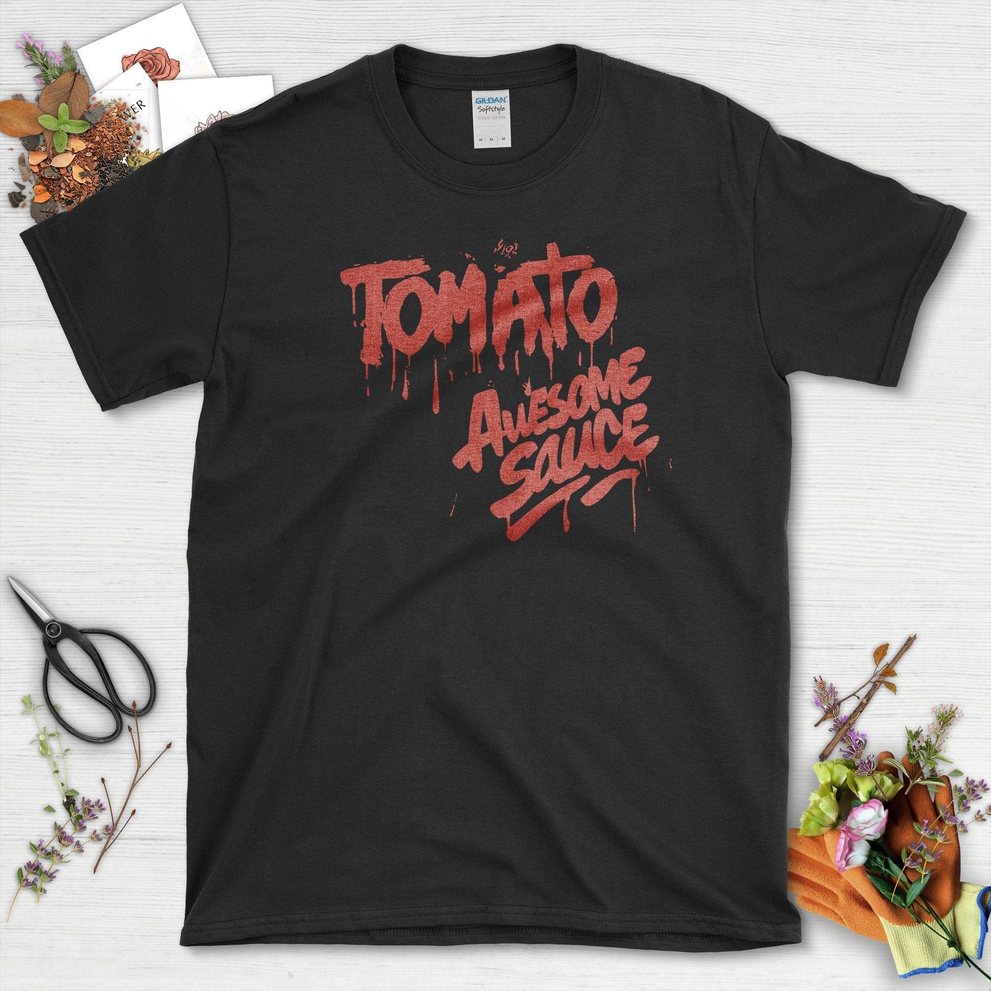 Tomato Awesome Sauce T-Shirt Black / S Physical Item