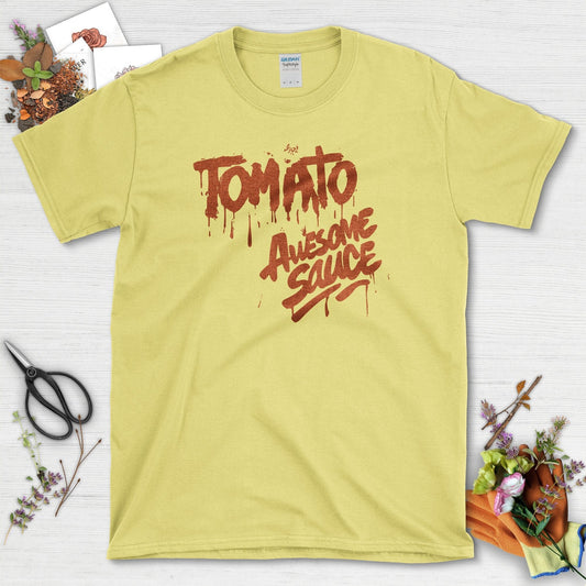 Tomato Awesome Sauce T-Shirt Cornsilk / S Physical Item