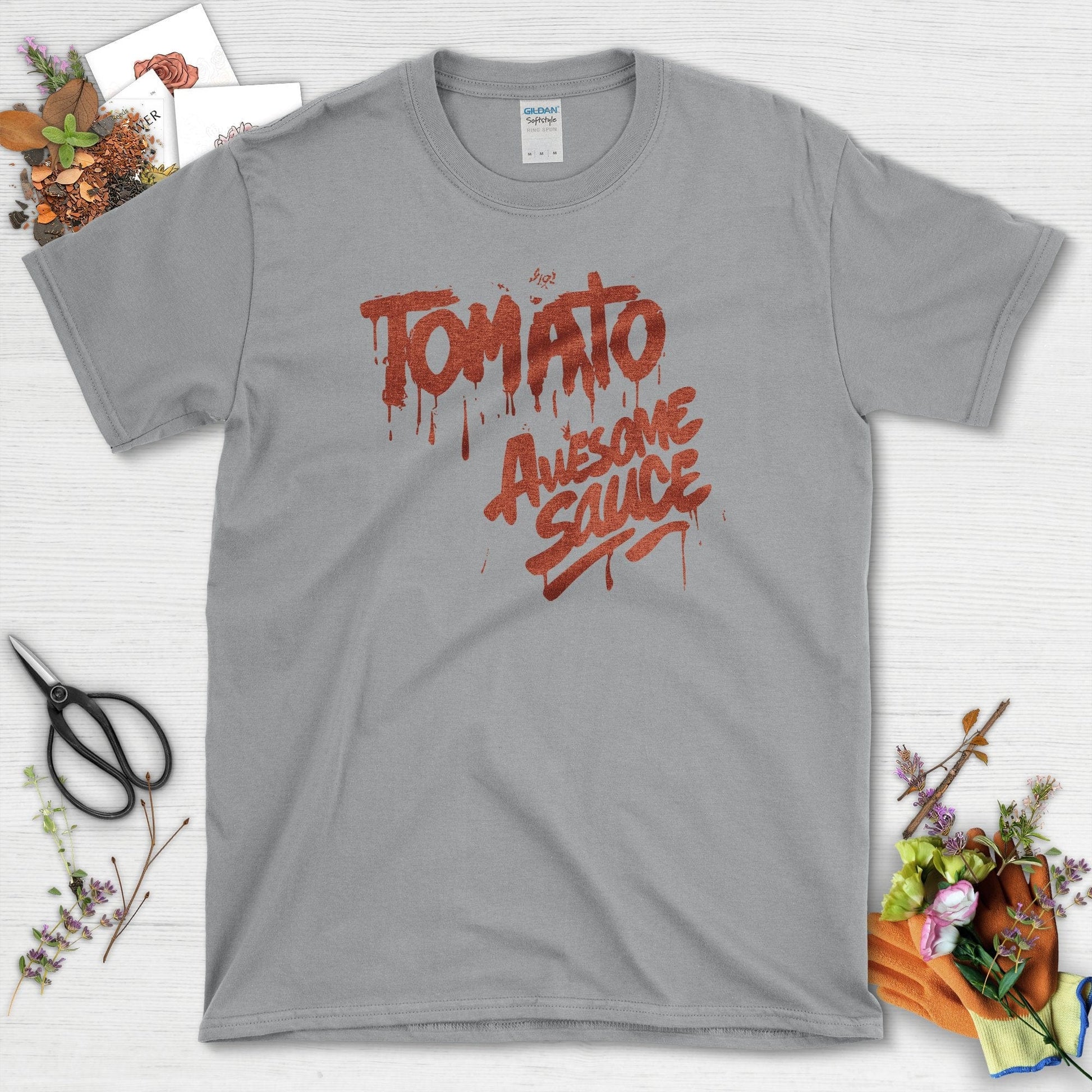Tomato Awesome Sauce T-Shirt Sport Grey / S Physical Item