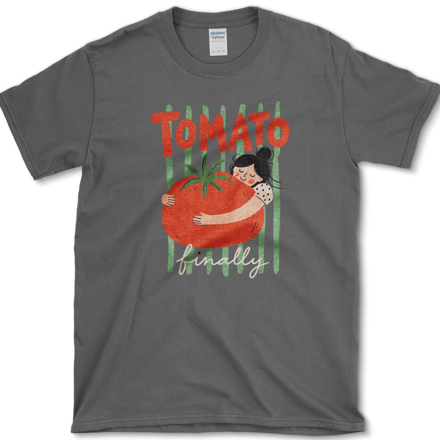 Tomato Finally T-Shirt Dark Heather / S Essential Tees