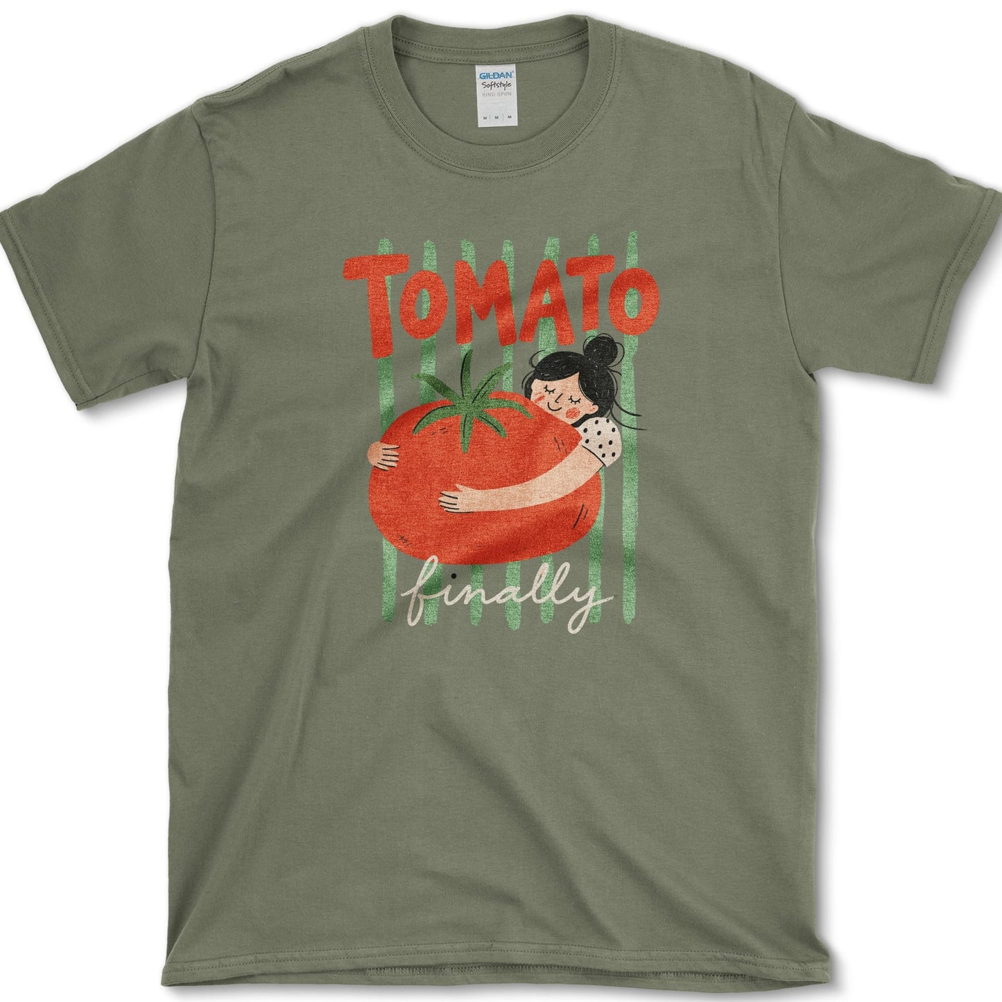 Tomato Finally T-Shirt Military Green / S Essential Tees
