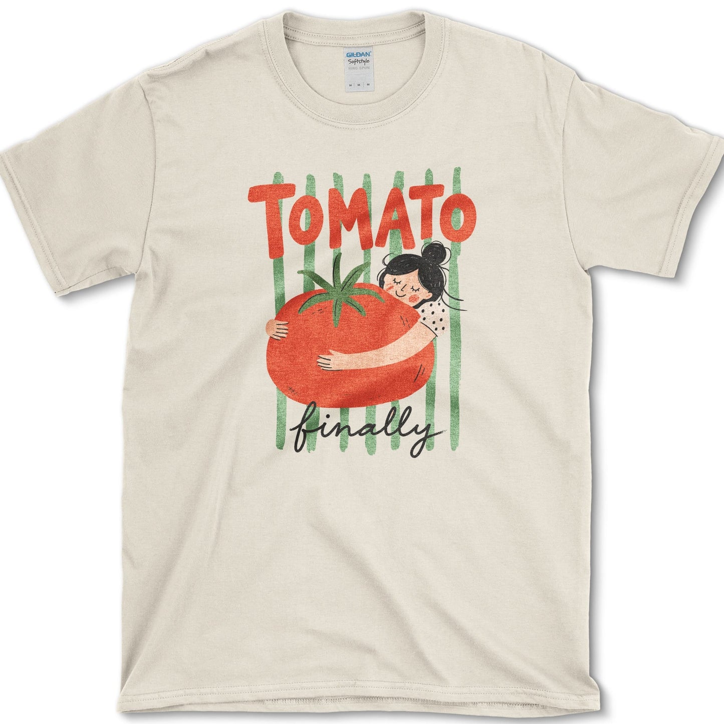 Tomato Finally T-Shirt Natural / S Essential Tees