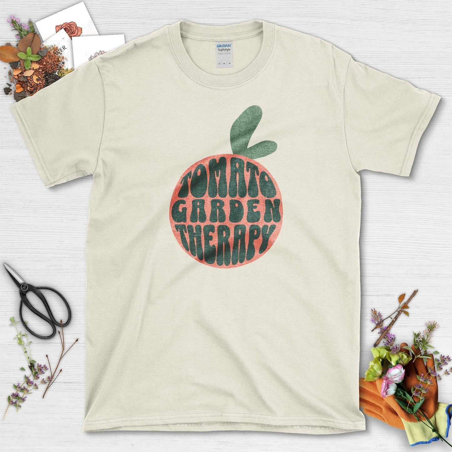 Tomato Garden Therapy T-Shirt Natural / S T-Shirt