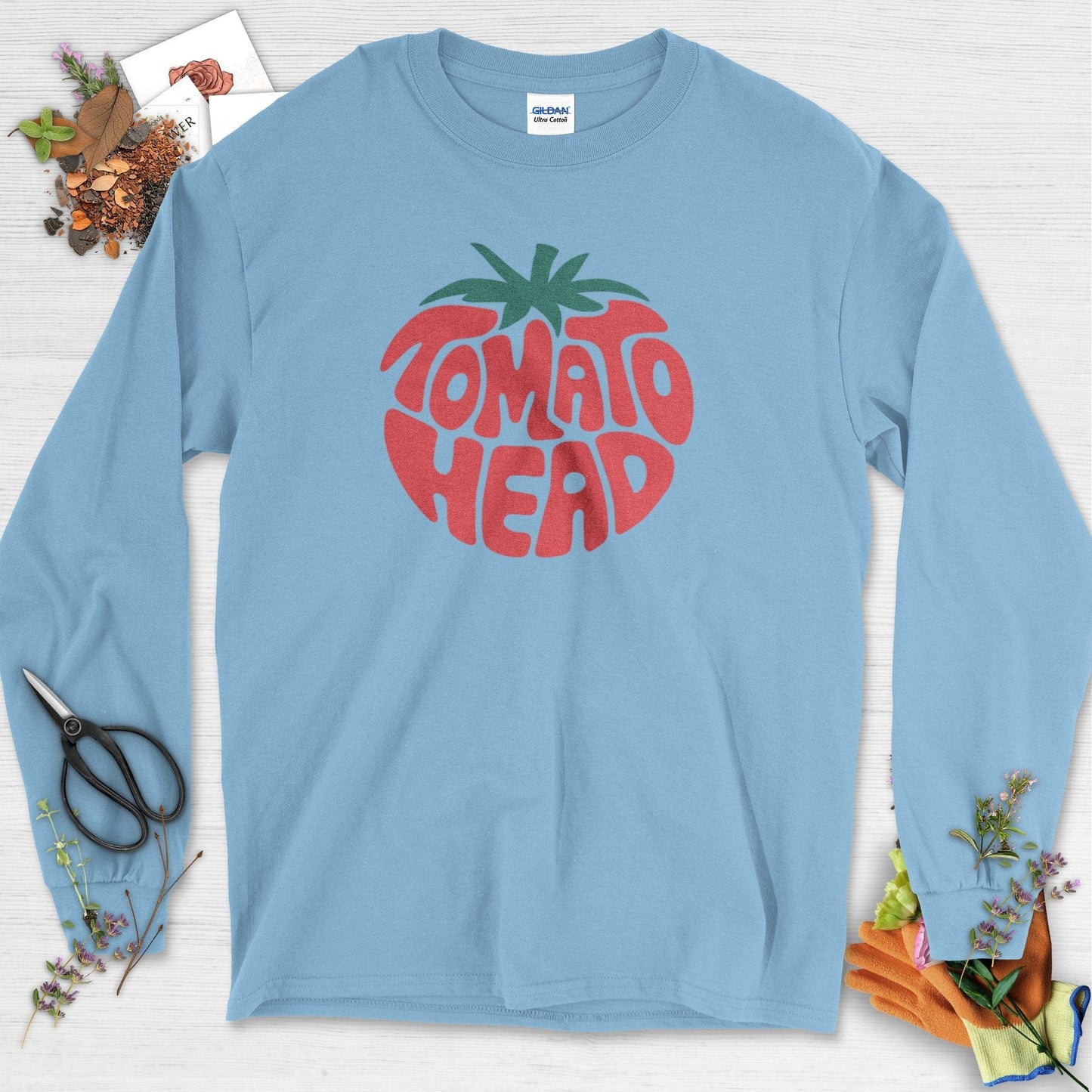 Tomato Head Long Sleeve Light Blue / S Physical Item
