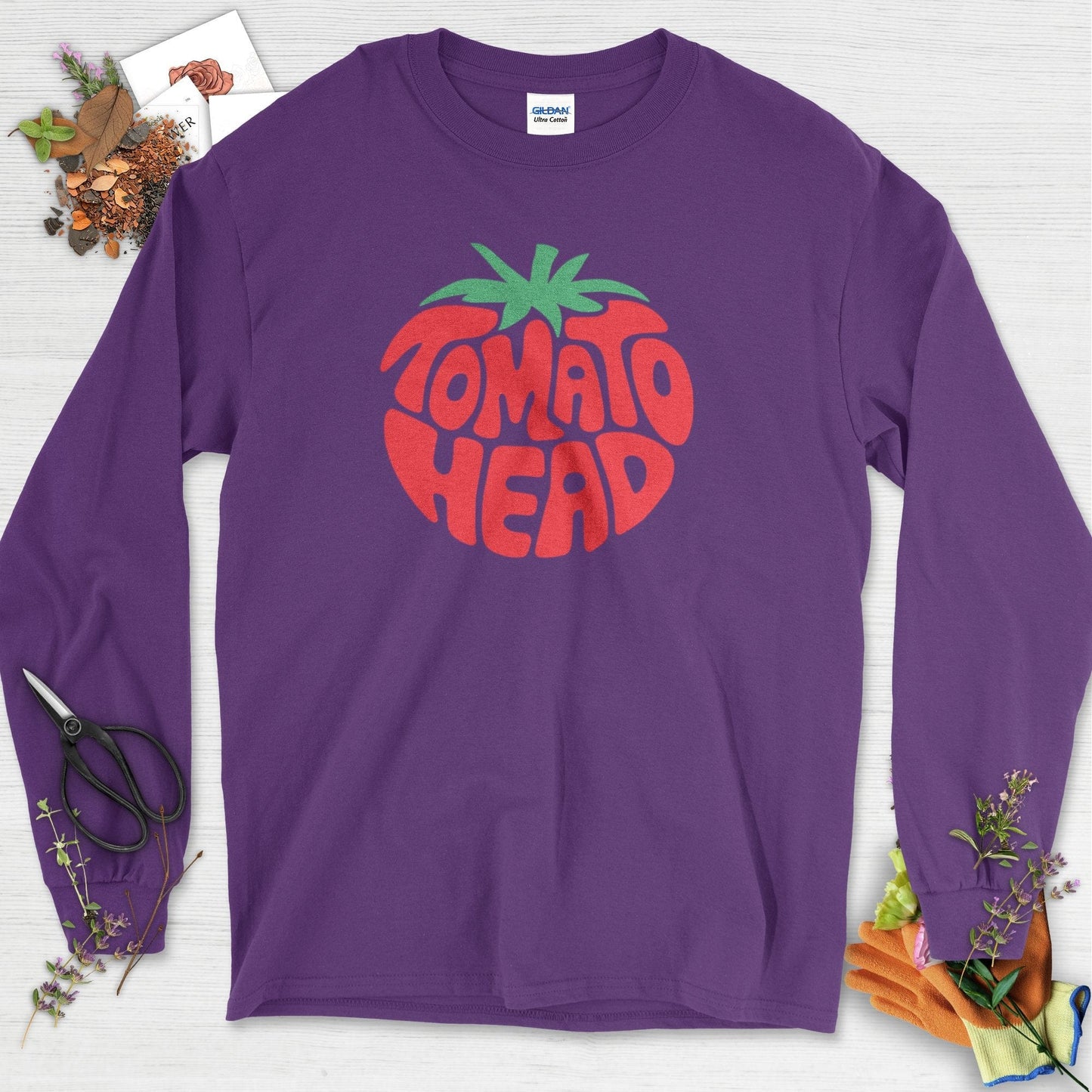 Tomato Head Long Sleeve Purple / S Physical Item