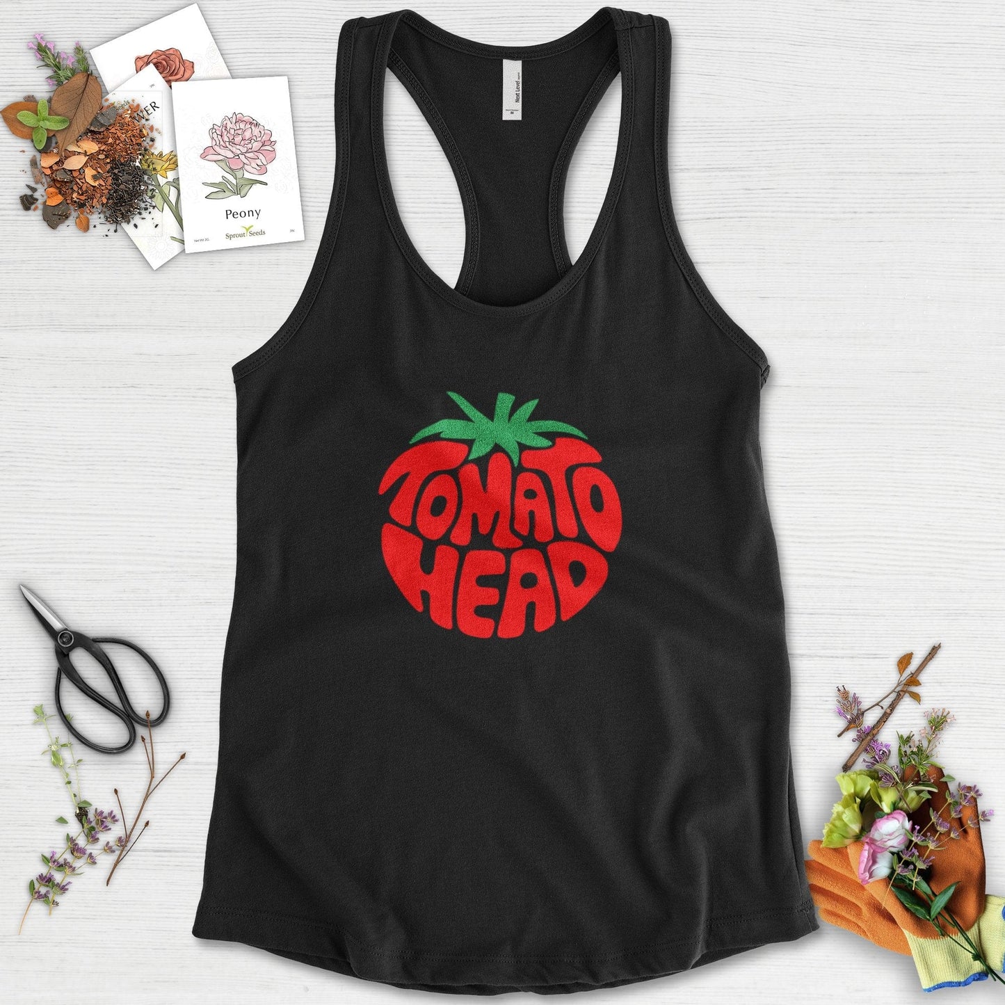 Tomato Head Racerback Racerback / XS / Black Physical Item