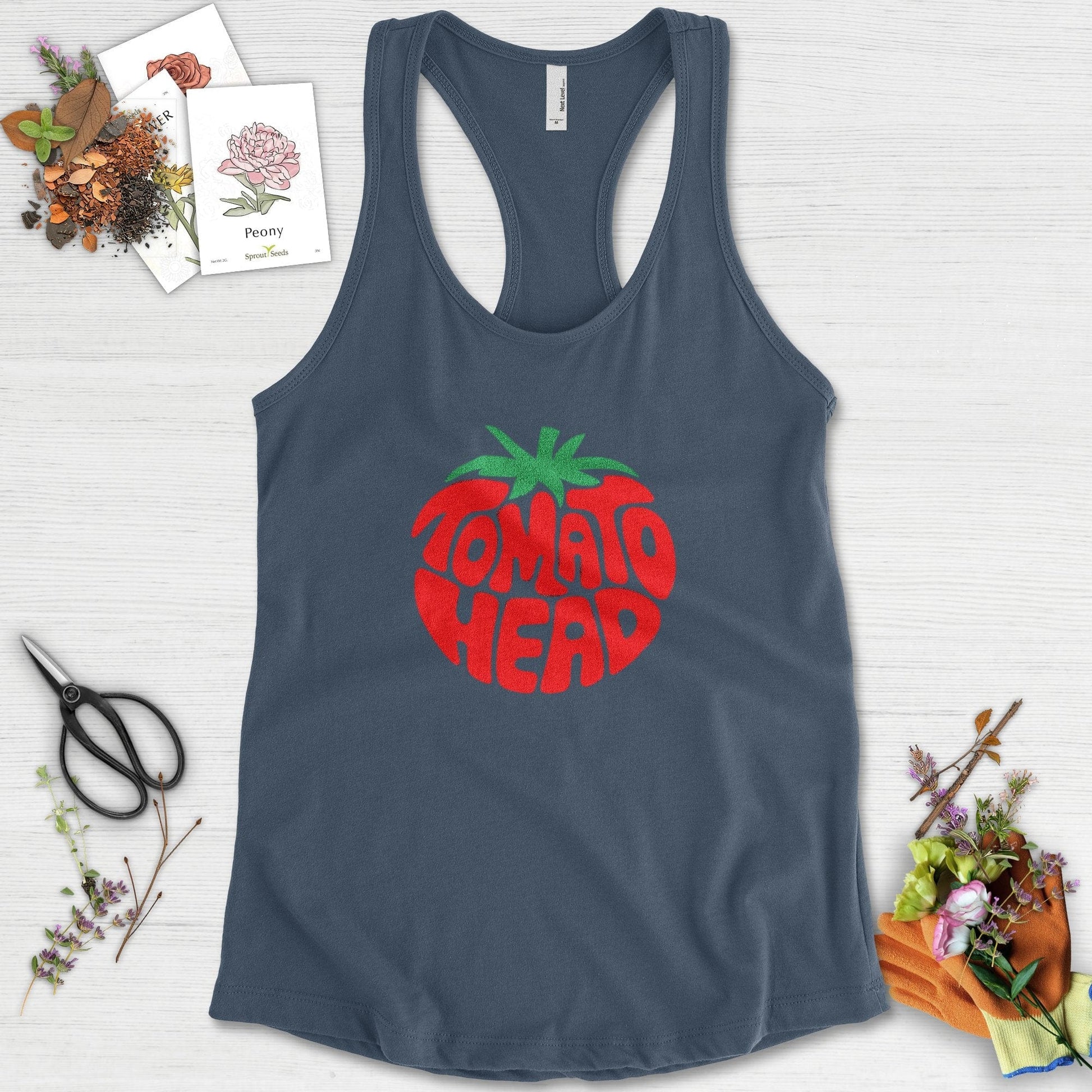 Tomato Head Racerback Racerback / XS / Indigo Physical Item
