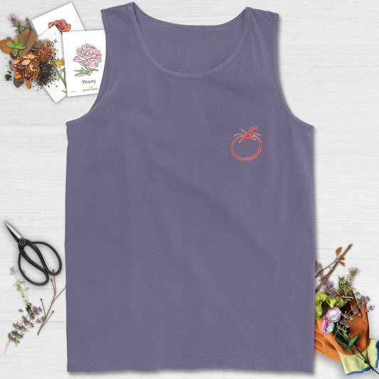 Tomato Illustration Comfort Colors® Tank Top Grape / S Physical Item