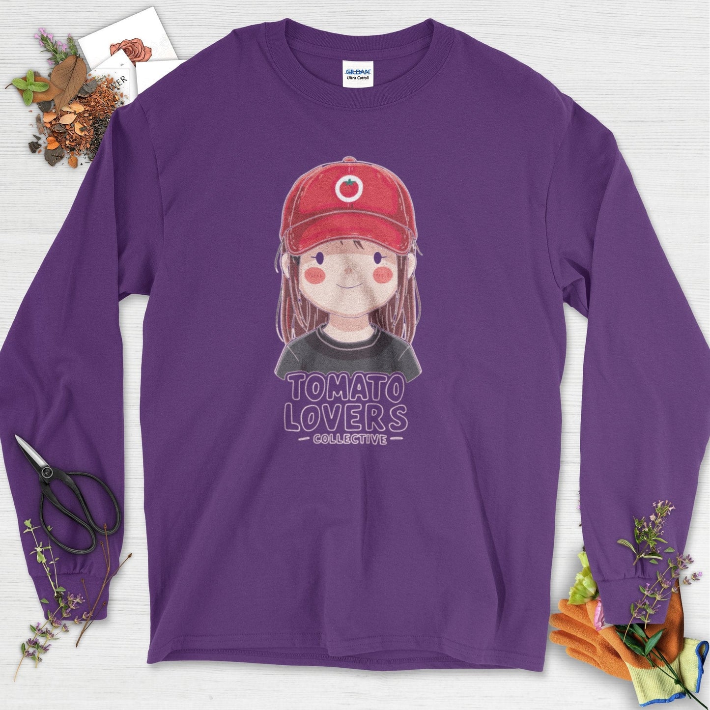 Tomato Lovers Collective Long Sleeve Purple / S Physical Item